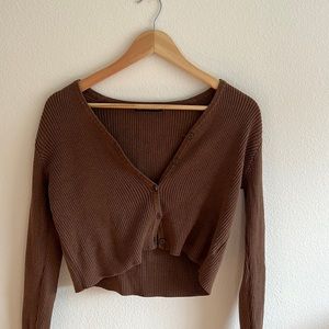 Cropped Brandy Melville Cardigan 🤎✨
